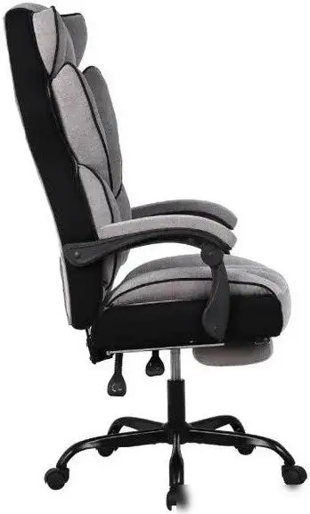 Игровое (геймерское) кресло King Style Pluffy Fabric Black (серый) – фото товара