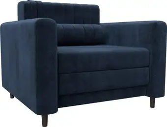 Кресло-кровать Лига диванов Лига-070 132553 (велюр Tower 13 синий) – изображение в каталоге