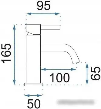 Смеситель Rea Lungo Art REA-B6322 (золотой) - фото товара