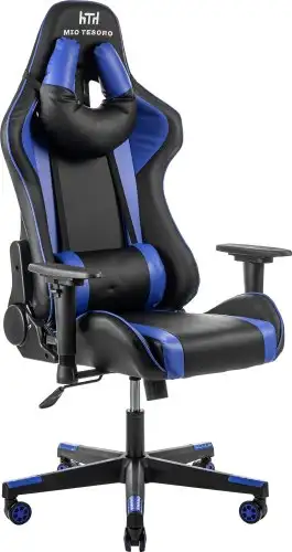 Игровое (геймерское) кресло Mio Tesoro Winner 8051 (черный/синий) – изображение в каталоге