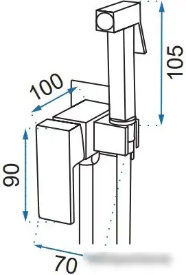 Гигиенический душ Rea Fenix REA-B5687 (черный) - фото товара