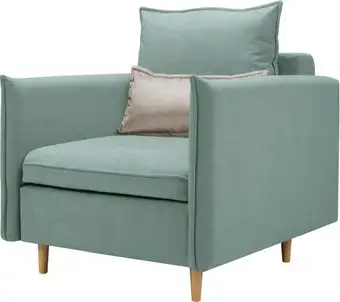 Кресло-кровать Mio Tesoro Оливер (Velutto 14/Velutto 18/натуральное дерево) – изображение в каталоге