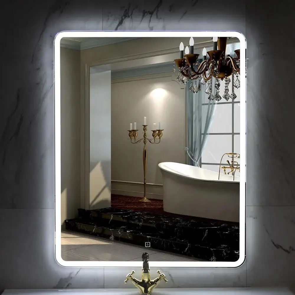 Пекам Зеркало Marta 1 80x100 marta1-80x100s (с подсветкой и сенсором на прикосновение) – фото товара