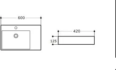 Умывальник Aquaceramika Vega AC5031R - фото товара
