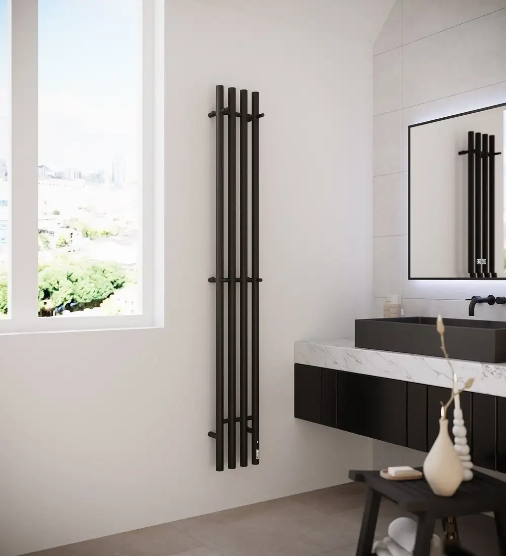 Полотенцесушитель TERMINUS Стойка Quatro Круг 1600 (черный) - фото товара