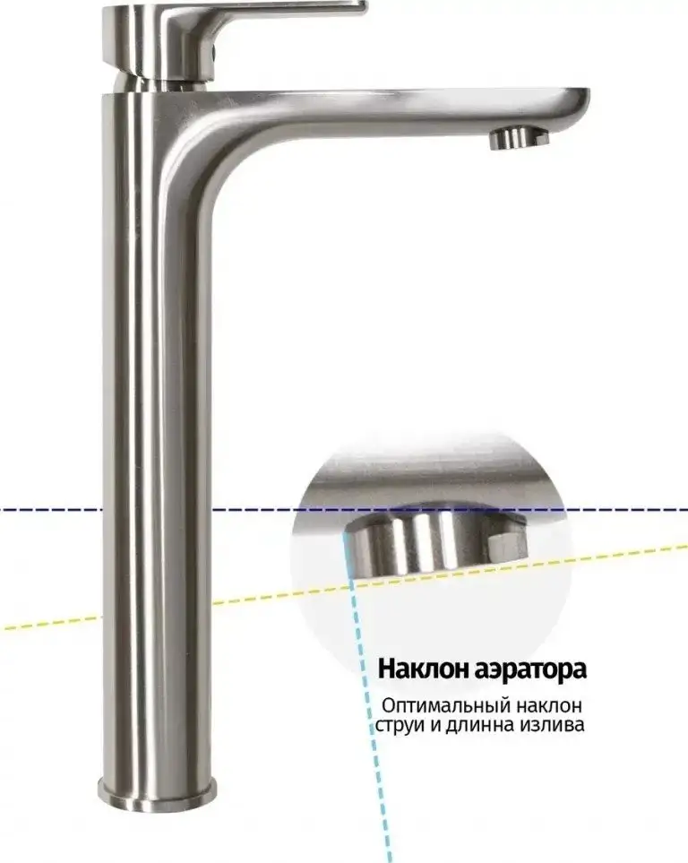 Смеситель Grocenberg GB3009 (никель) - фото товара