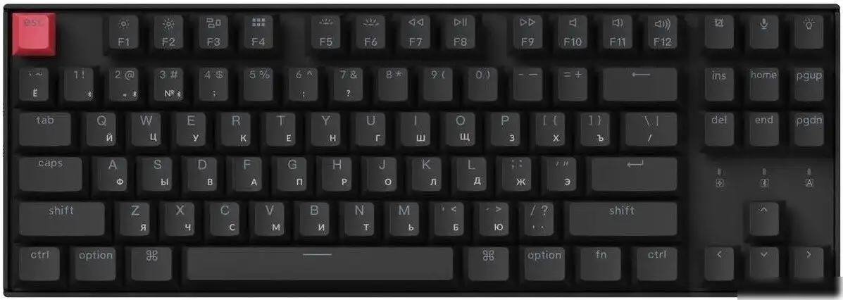 Клавиатура Keychron K8 V2 White LED K8X-A1Z-RU (Keychron Super Red) – фото товара