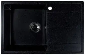 Кухонная мойка Marblan Magnum L (черный, с сифоном) - изображение в каталоге
