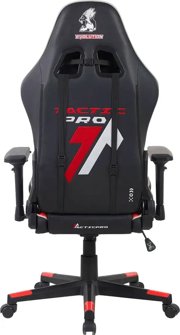 Игровое (геймерское) кресло Evolution Tactic PRO Special edition D3 (черный/красный) – фото товара