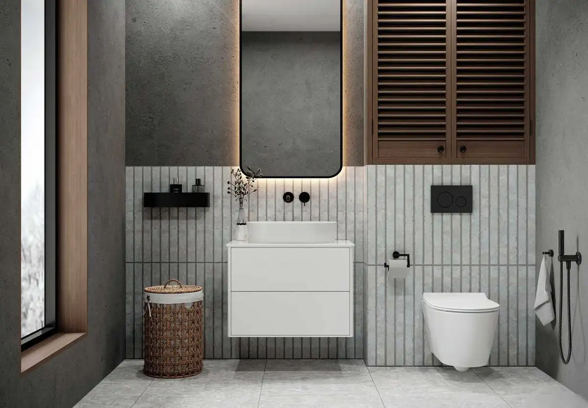 Умывальник Керамин Арена 55 ФС (серый, матовый) - фото товара