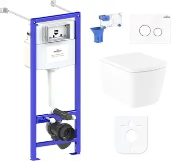 Унитаз Lavinia Boho Relfix Aveo Rimless 7 в 1 87050215 (белое стекло) - изображение в каталоге