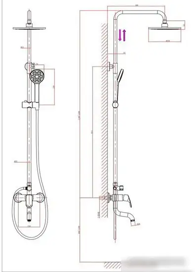 Душевая система A-Five А5-0337 - фото товара