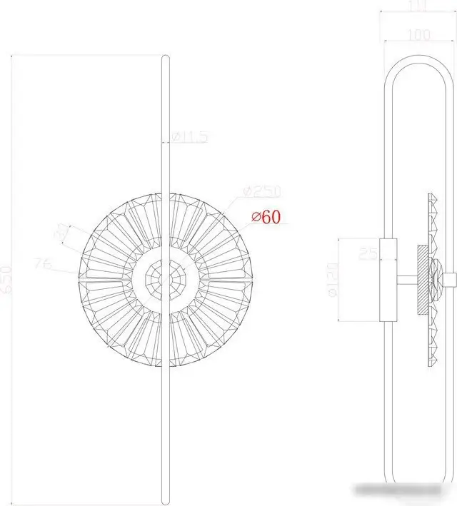 Бра Arte Lamp Almaaz A2563AP-1PB – фото товара