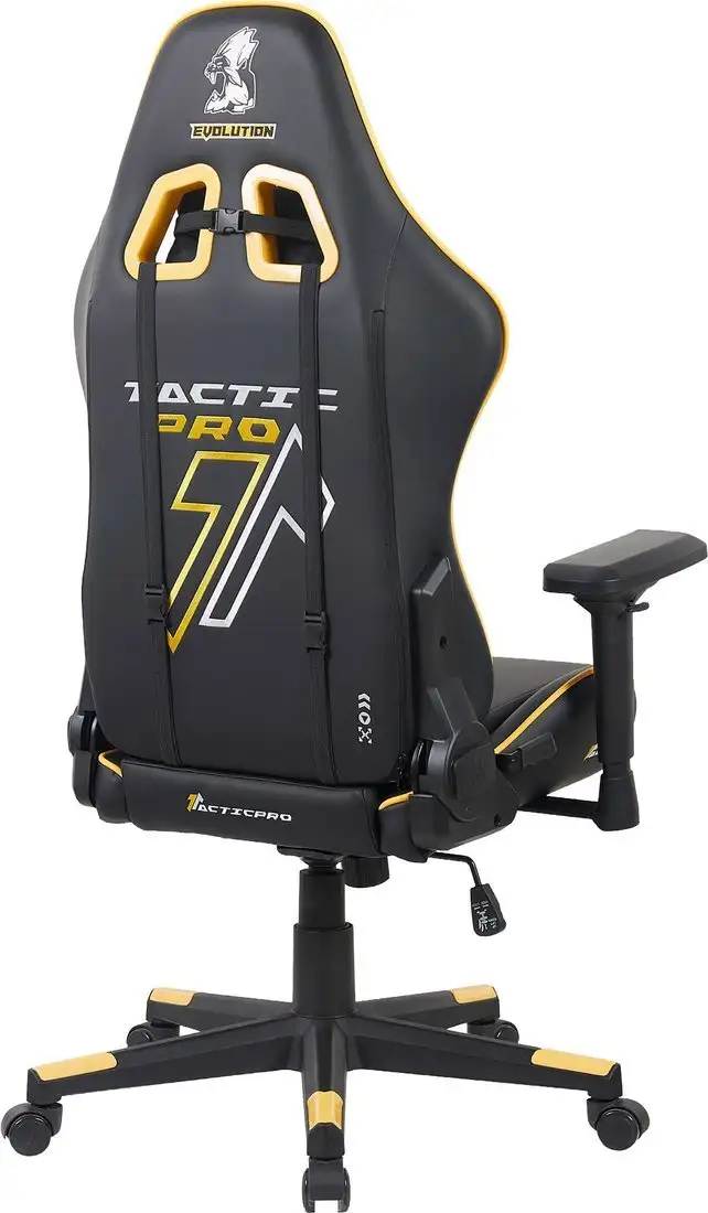 Игровое (геймерское) кресло Evolution Tactic PRO Special edition D2 (черный/серый/желтый) – фото товара