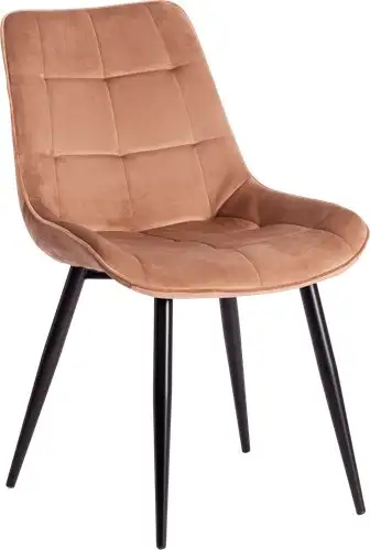 Стул TetChair Abruzzo металл/велюр (коричневый HLR11/черный) – изображение в каталоге