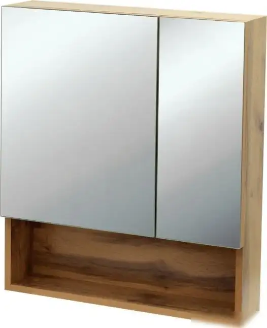 Doratiz Шкаф с зеркалом для ванной Сицилия 60 2712.117 (дуб вотан) – фото товара