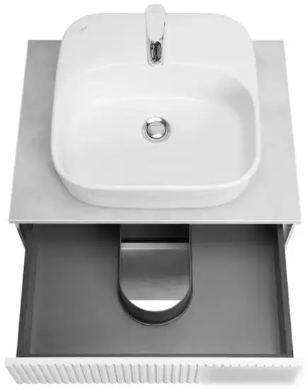 Акватон Тумба с умывальником Марбл Слэйт 60 1A2761K0MH4C0 – фото товара