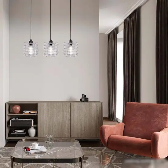 Подвесная люстра Escada Grid 10190/3S E27*40W Chrome – фото товара