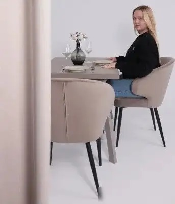 Стул с подлокотниками Мамадома Rob (d05 cappuccino lux/черный) – фото товара