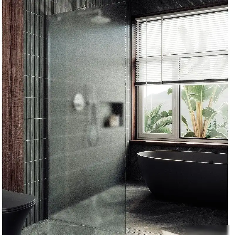 Душевая стенка MaybahGlass 109x195 MGD-680-4ш (сатин стекло/хром глянцевый) - фото товара