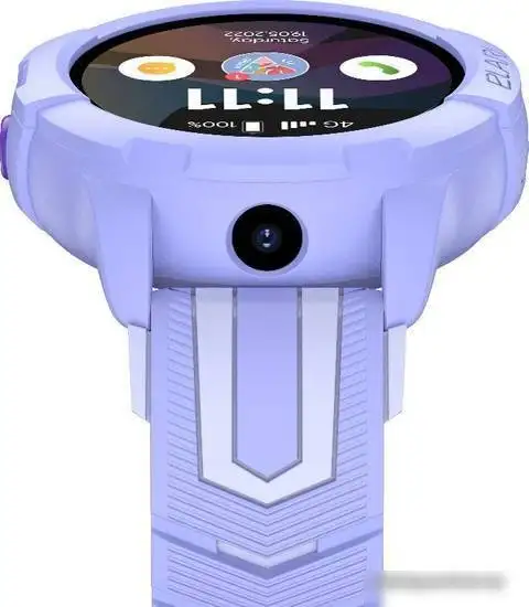 Детские умные часы Elari KidPhone 4G Wink (сиреневый) – фото товара
