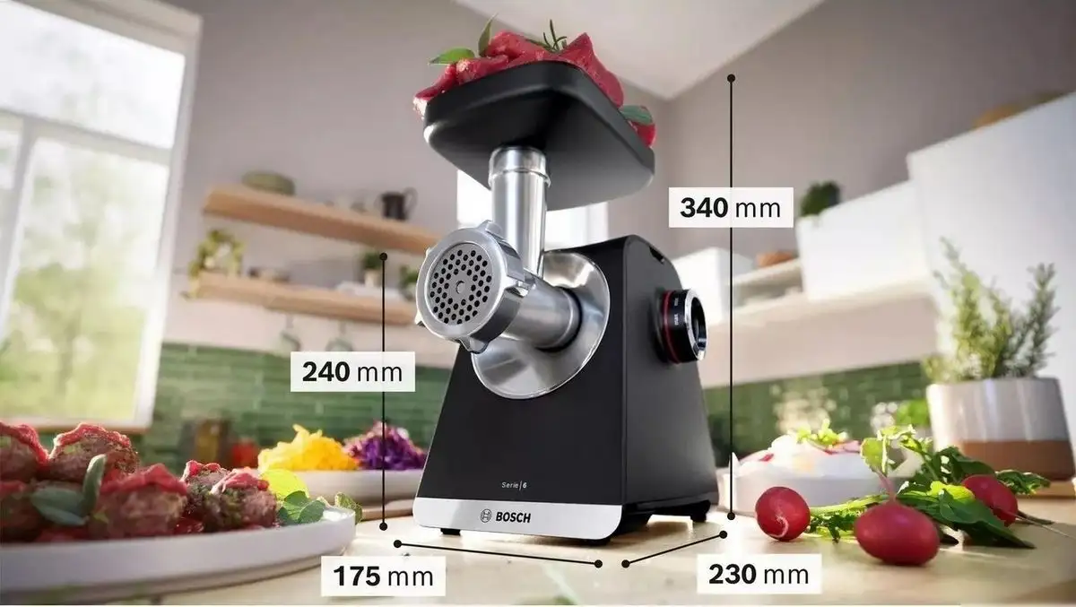Мясорубка Bosch Serie 6 MFWS650B - фото товара