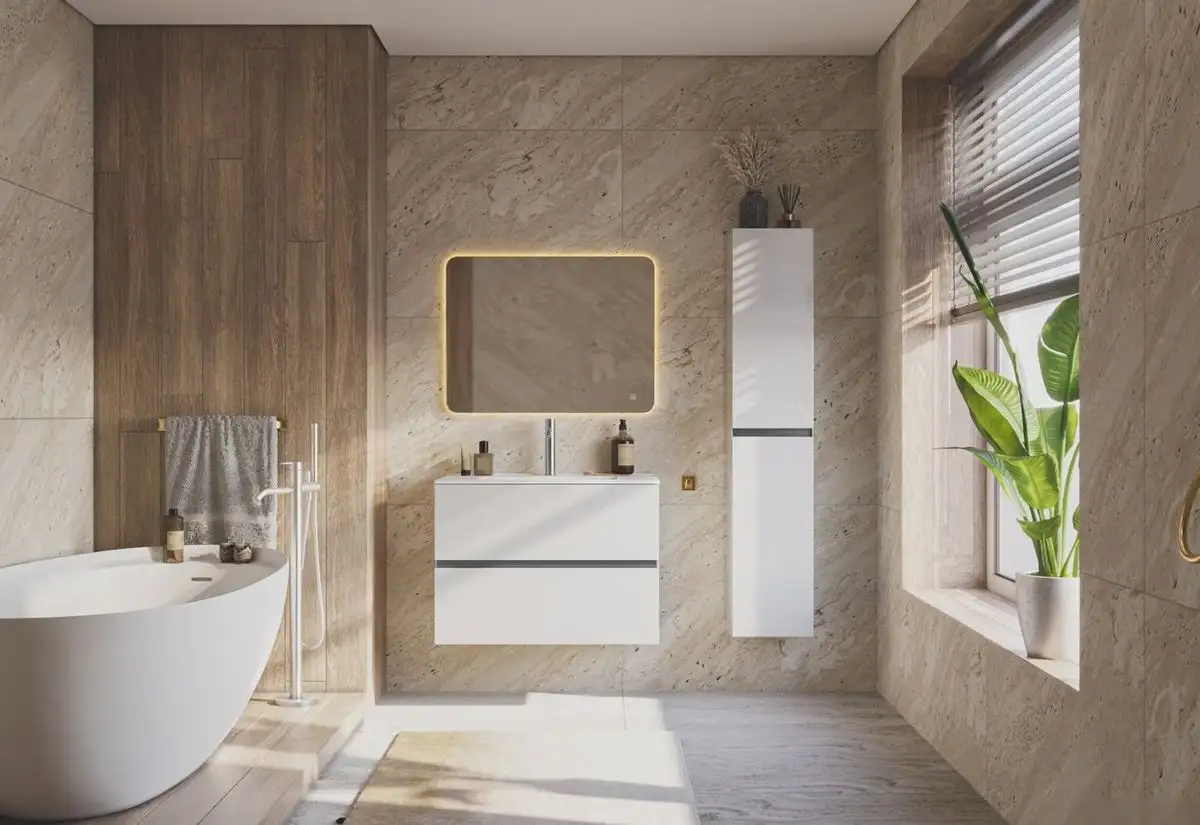 ЗОВ Тумба под умывальник Лира 90 L90MW0MWGVA-KP13W (белый глянцевый) – фото товара