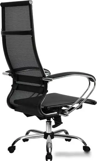 Кресло Metta SK-1-BK Комплект 7, Ch ов/сечен (пластиковые ролики, черный) – фото товара