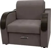 Кресло Сириус Лидер-1 ППУ 105x110 (Eva 06 велюр темно-серый) – изображение в каталоге