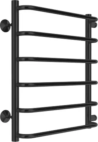 Полотенцесушитель TERMINUS Стандарт П6 500x600 (с боковым подключением 50, RAL 9005 матовый) - изображение в каталоге