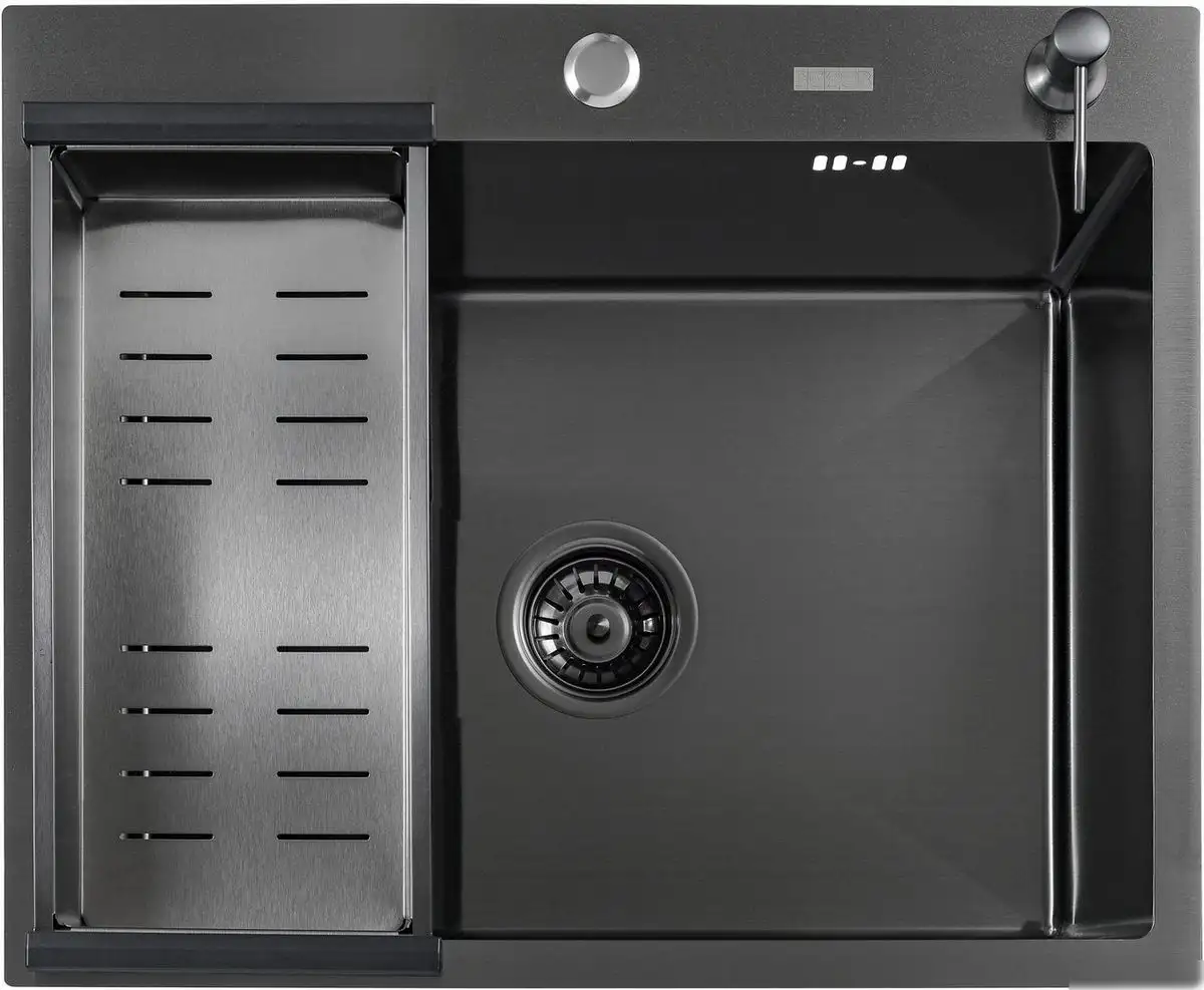 Кухонная мойка Futur FK 5050 B Eco Nano (черный нано) - фото товара