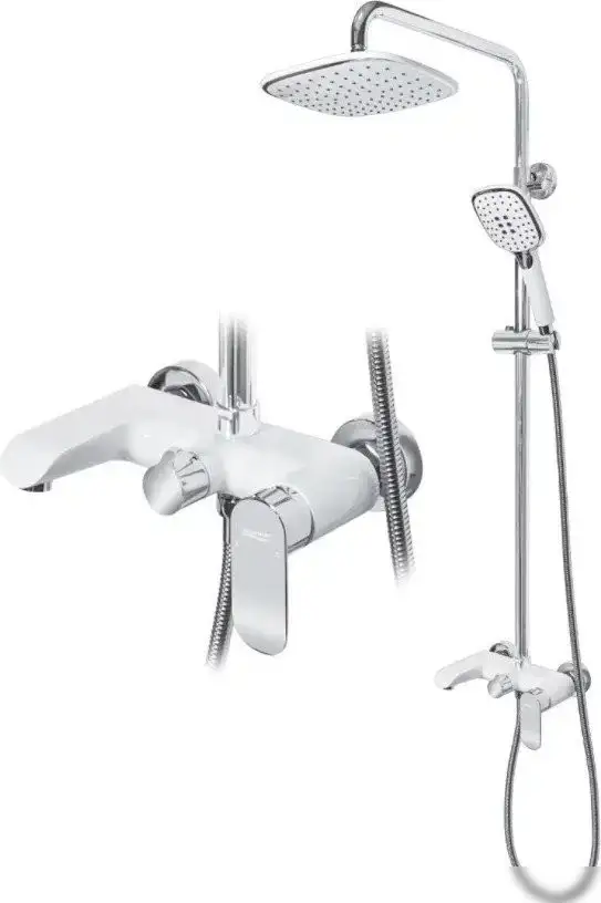 Душевая система Grocenberg GB7010 (белый хром) - фото товара