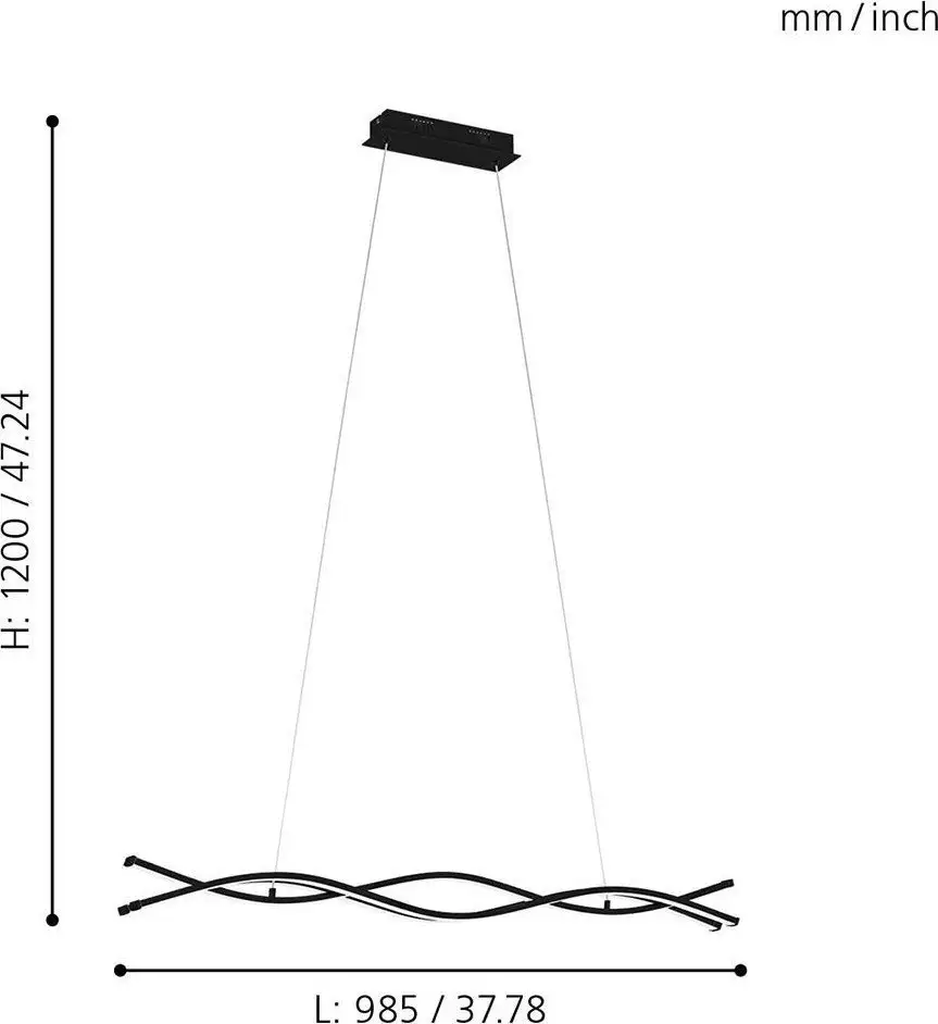 Подвесная люстра Eglo Lasana 3 99317 – фото товара