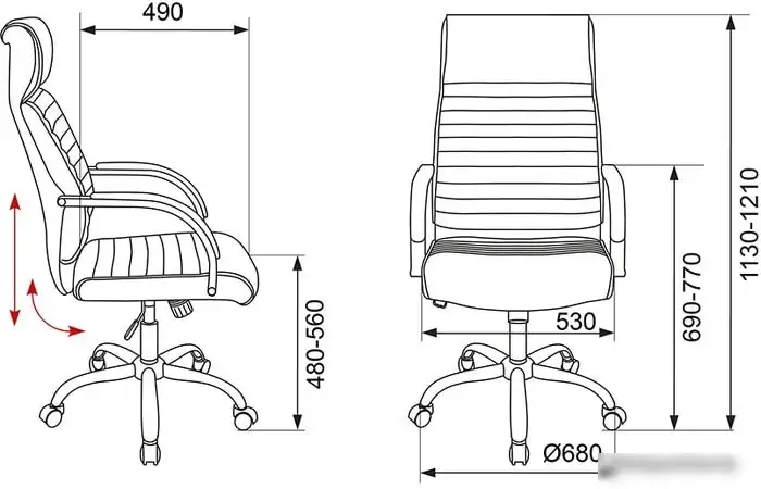 Кресло Бюрократ T-8010SL (черный) – фото товара