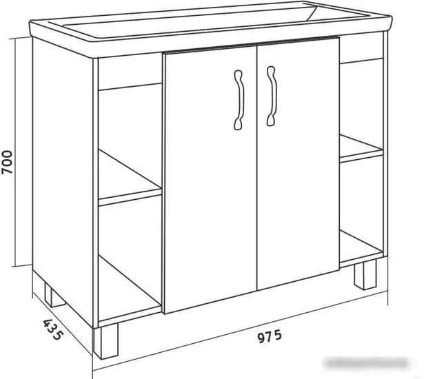 Grossman Флай 100 101002 (дуб сонома/белый) – фото товара