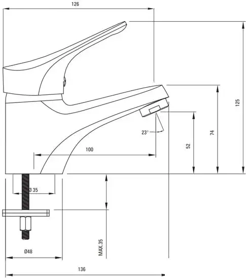 Смеситель Deante Joko BOJ 020M - фото товара