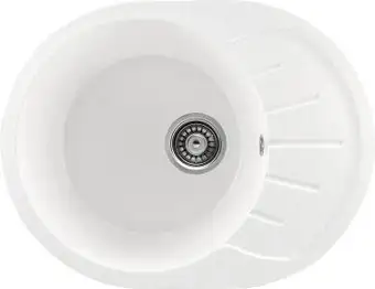 Кухонная мойка Saniteco Pura (белый с сифоном) - изображение в каталоге