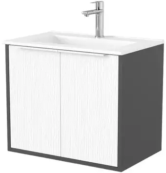 Дабер Тумба под умывальник 018 WeltWasser Deilbach 7517-60 Т18.6W.0.20Б (белый древесный/серый/ручка белая) – изображение в каталоге