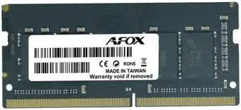 Оперативная память AFOX 4ГБ DDR4 SODIMM 2666 МГц AFSD44FK1P – изображение в каталоге