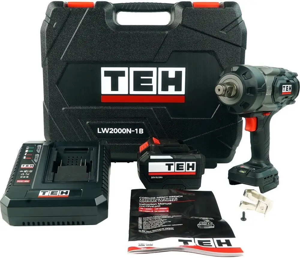 Гайковерт TEH LW2000N-1B (с 1-им АКБ, кейс) – фото товара