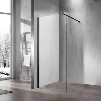 Душевая стенка Vincea Walk-In VSW-1H100CLB (матовый черный/прозрачное) - изображение в каталоге