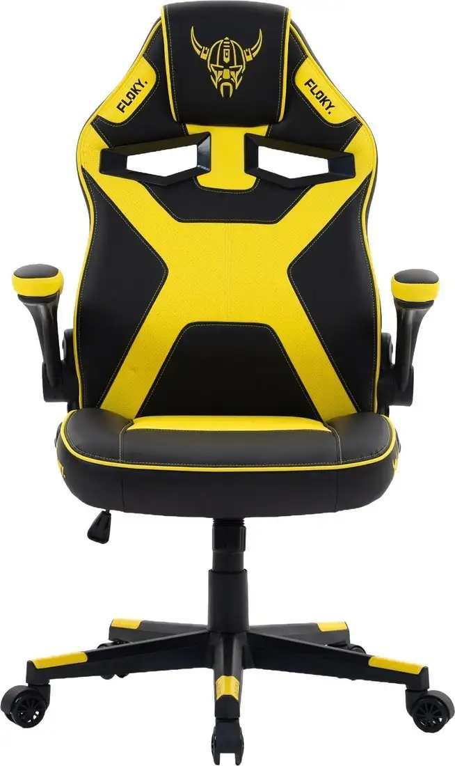 Игровое (геймерское) кресло FLOKY Asgard Yellow-Black (желтый/черный) – фото товара