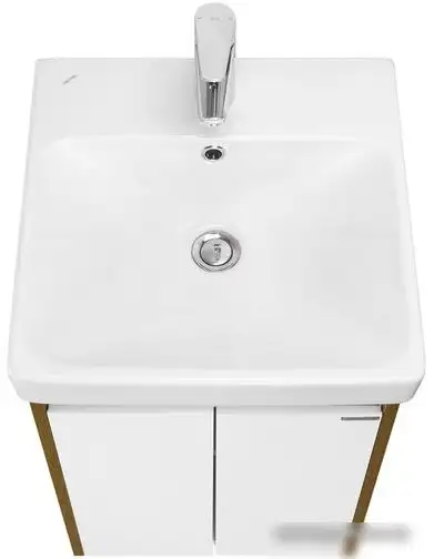 Акватон Тумба под умывальник Сканди Doors 45 1A278701SDZ90 (белый/дуб рустикальный) – фото товара