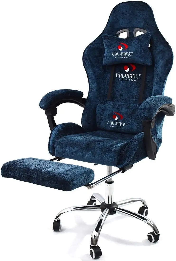 Игровое (геймерское) кресло Calviano Amarone (blue plush) – фото товара