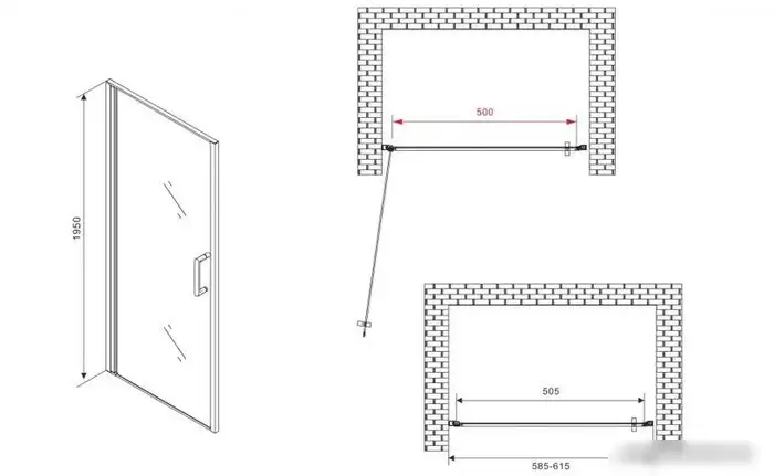 Душевая дверь Abber Sonnenstrand AG04060 - фото товара