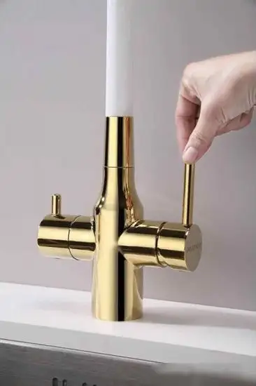 Смеситель Paulmark Salix Sa213419-Gw (золото/белый) - фото товара