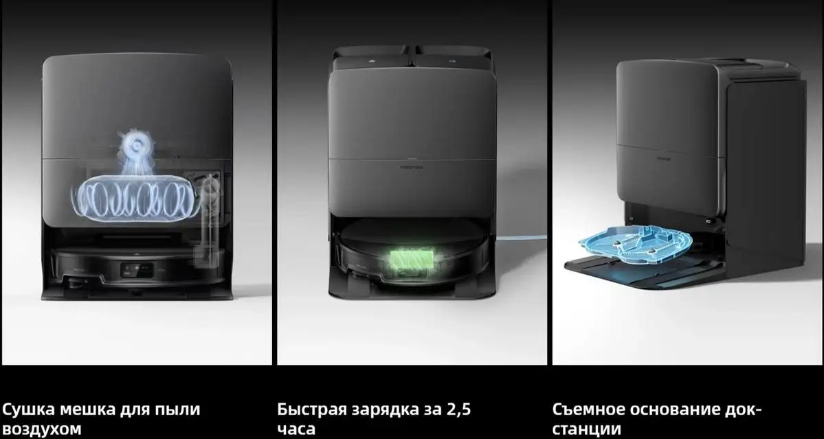 Робот-пылесос Roborock Saros 20 S2052-02 (черный) - фото товара