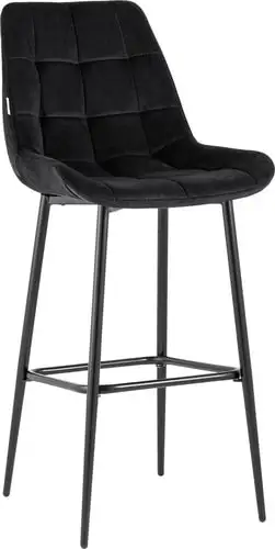 Стул Stool Group Флекс велюр барный (черный) – изображение в каталоге