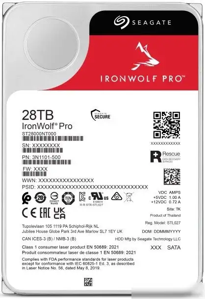 Жесткий диск Seagate IronWolf Pro 28TB ST28000NT000 – фото товара