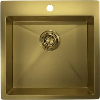Кухонная мойка Granula GR-5151 (золото сатин) - изображение в каталоге